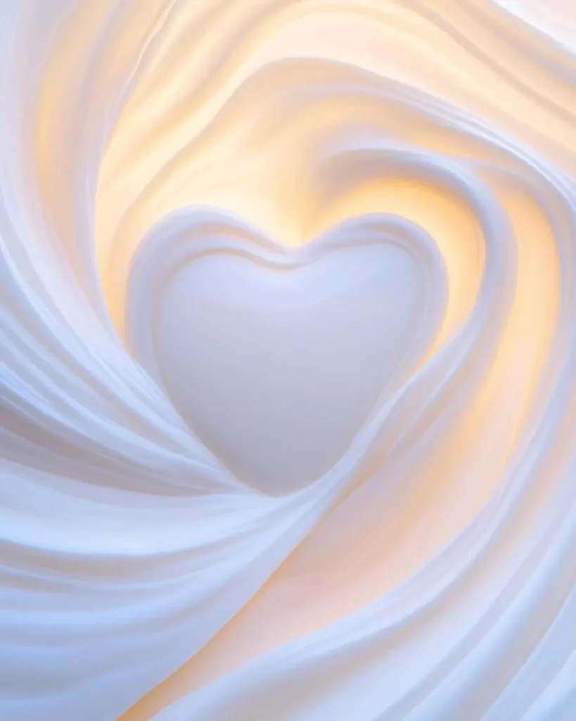 Srdce jako symbol motivačních kartiček kojení